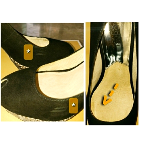 Michael Kors Lesly Suede Python Platform P… - Picture 6 of 9